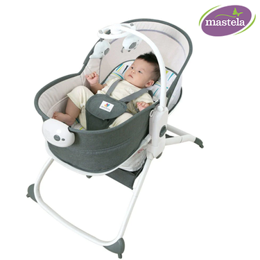 MASTELA 6 IN 1 MULTI-FUNCTION - BASSINET WITH ROCKER - DARK GREY